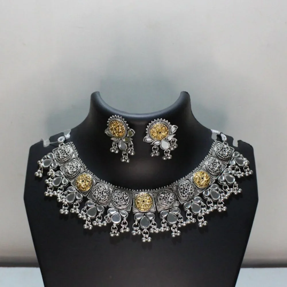 Jewellery for women Oxidised Choker Necklace Oxidised necklace set - Picture 1 of 1